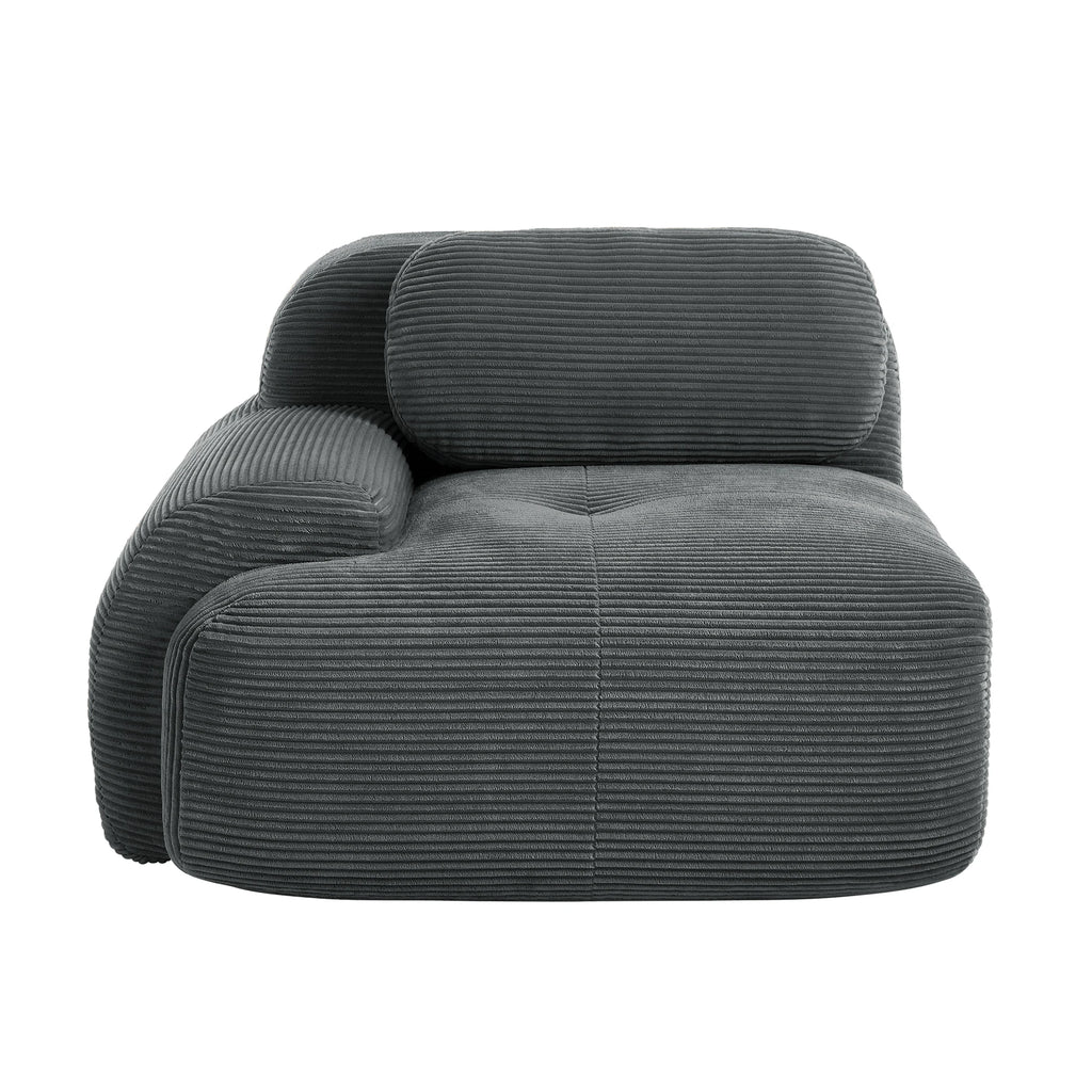 1piece Modern Lovely Sofa Without Armrests with Cushion, Living Room Furniture, Modular Corner Sofa, Premium Cordstock Fabric