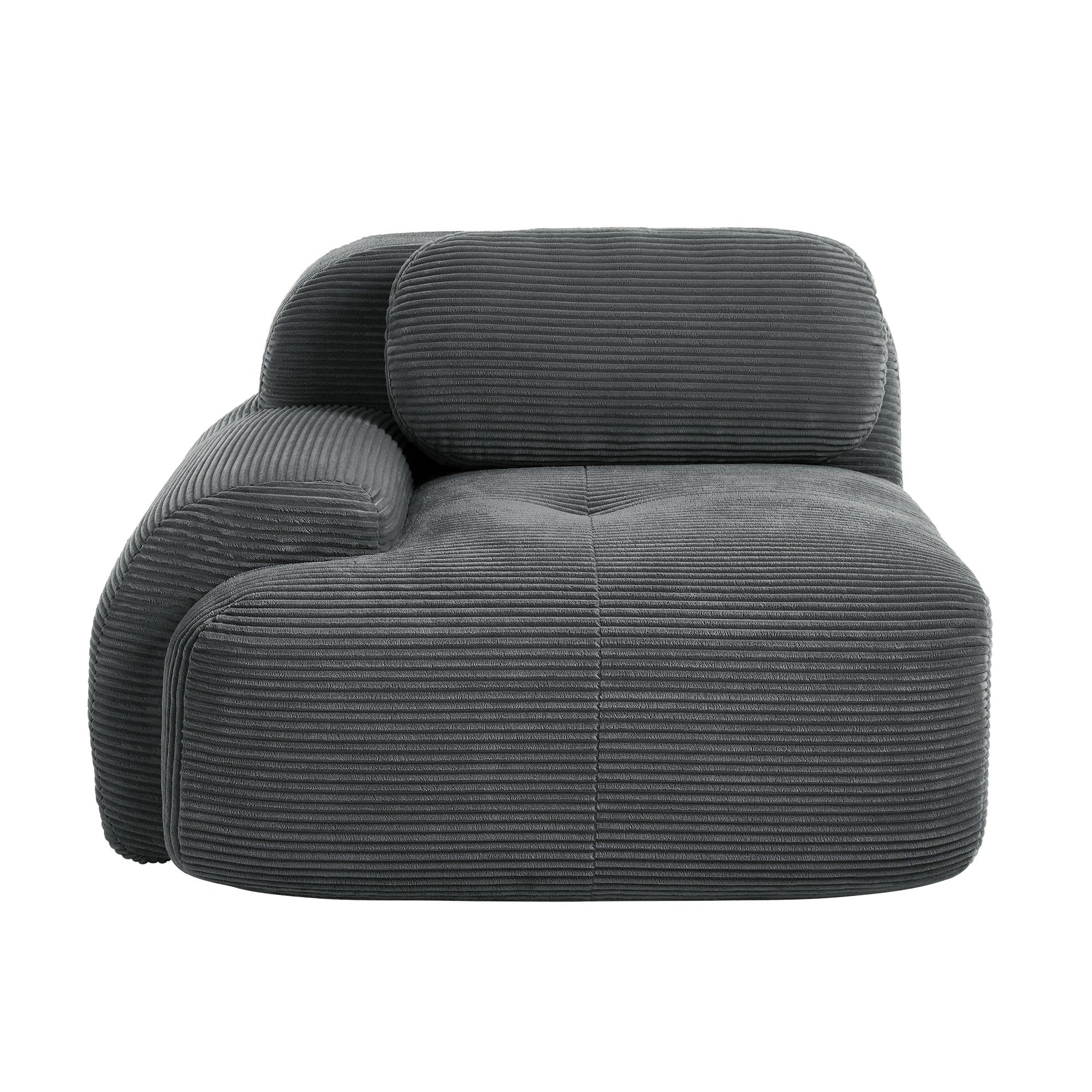 1piece Modern Lovely Sofa Without Armrests with Cushion, Living Room Furniture, Modular Corner Sofa, Premium Cordstock Fabric