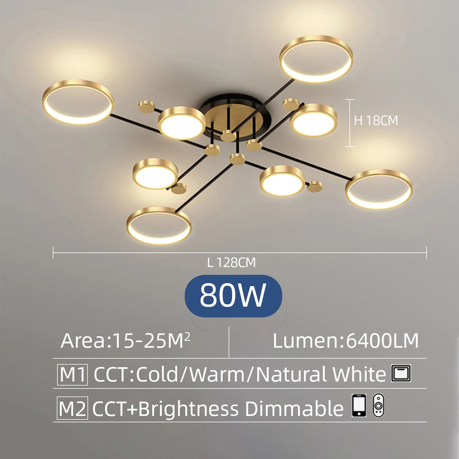 Modern Chandelier Pendant Ceiling Light Colors Changeable Fixture For Bedroom Kitchen Bathroom Corridor Hallway Porch Bar