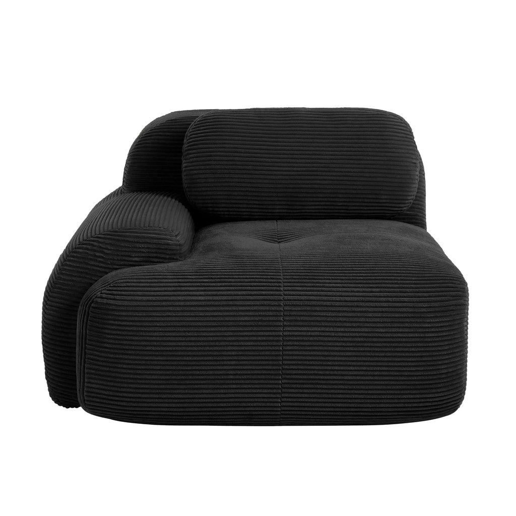 1piece Modern Lovely Sofa Without Armrests with Cushion, Living Room Furniture, Modular Corner Sofa, Premium Cordstock Fabric