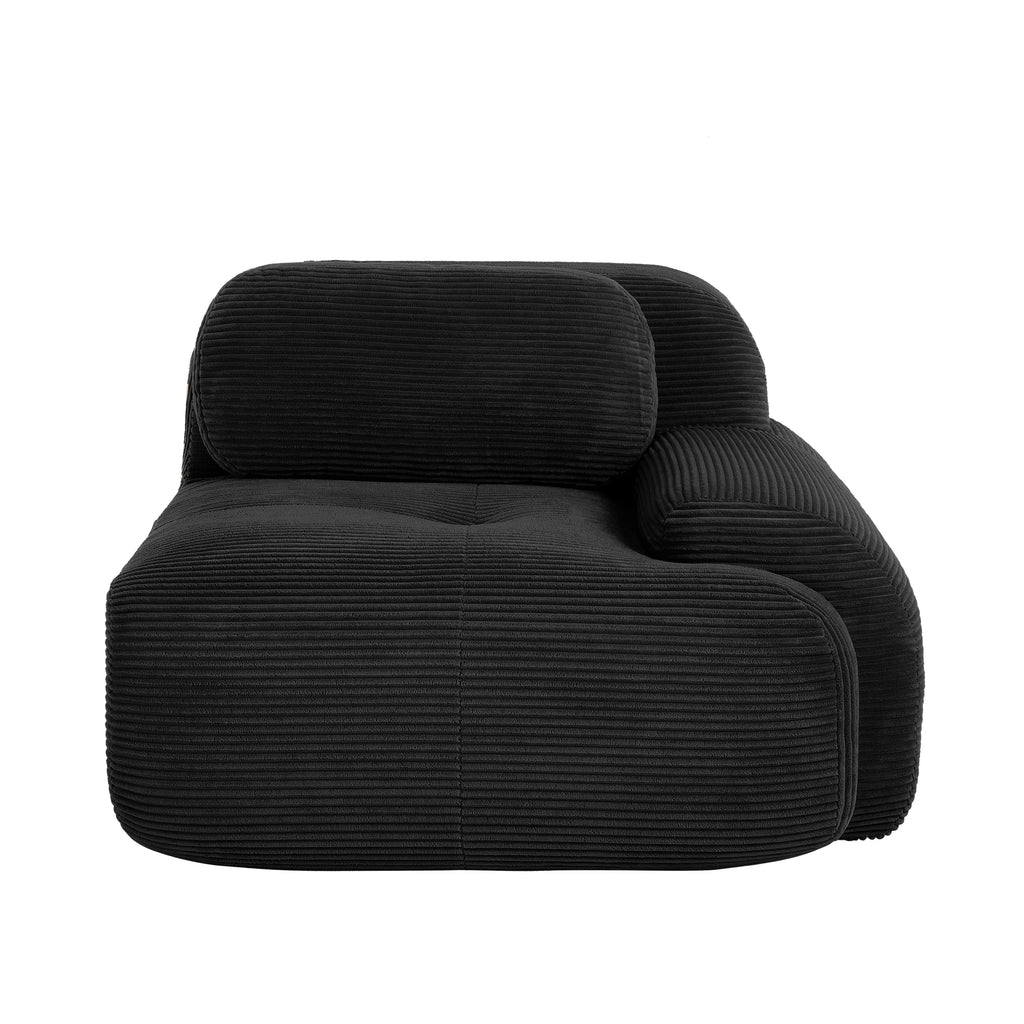 1piece Modern Lovely Sofa Without Armrests with Cushion, Living Room Furniture, Modular Corner Sofa, Premium Cordstock Fabric