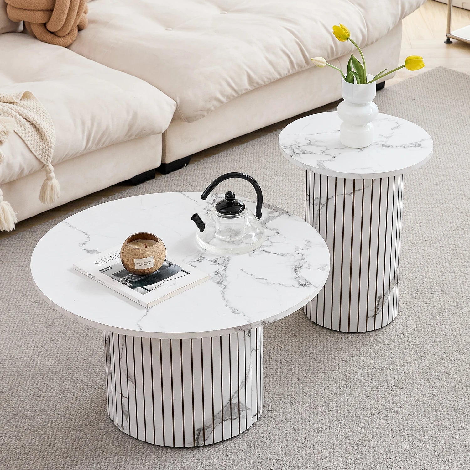 Travertin - Table basse