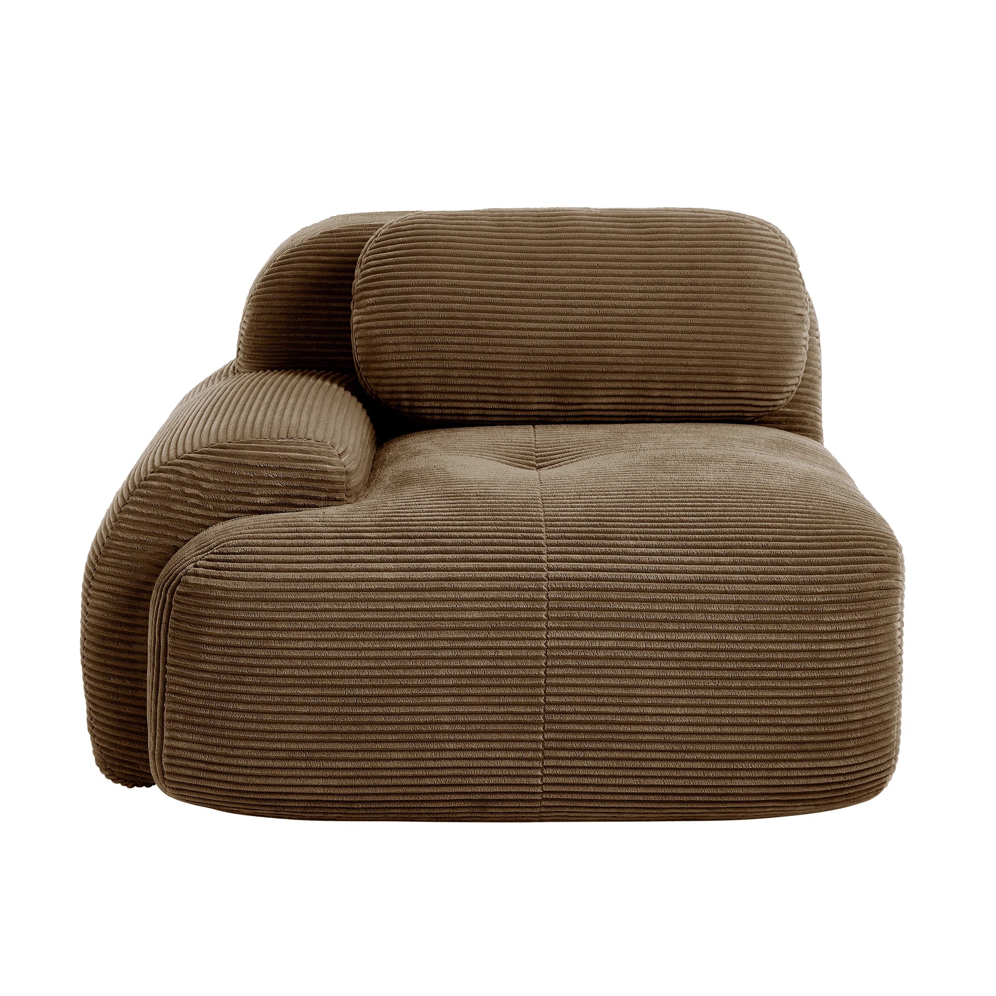 1piece Modern Lovely Sofa Without Armrests with Cushion, Living Room Furniture, Modular Corner Sofa, Premium Cordstock Fabric