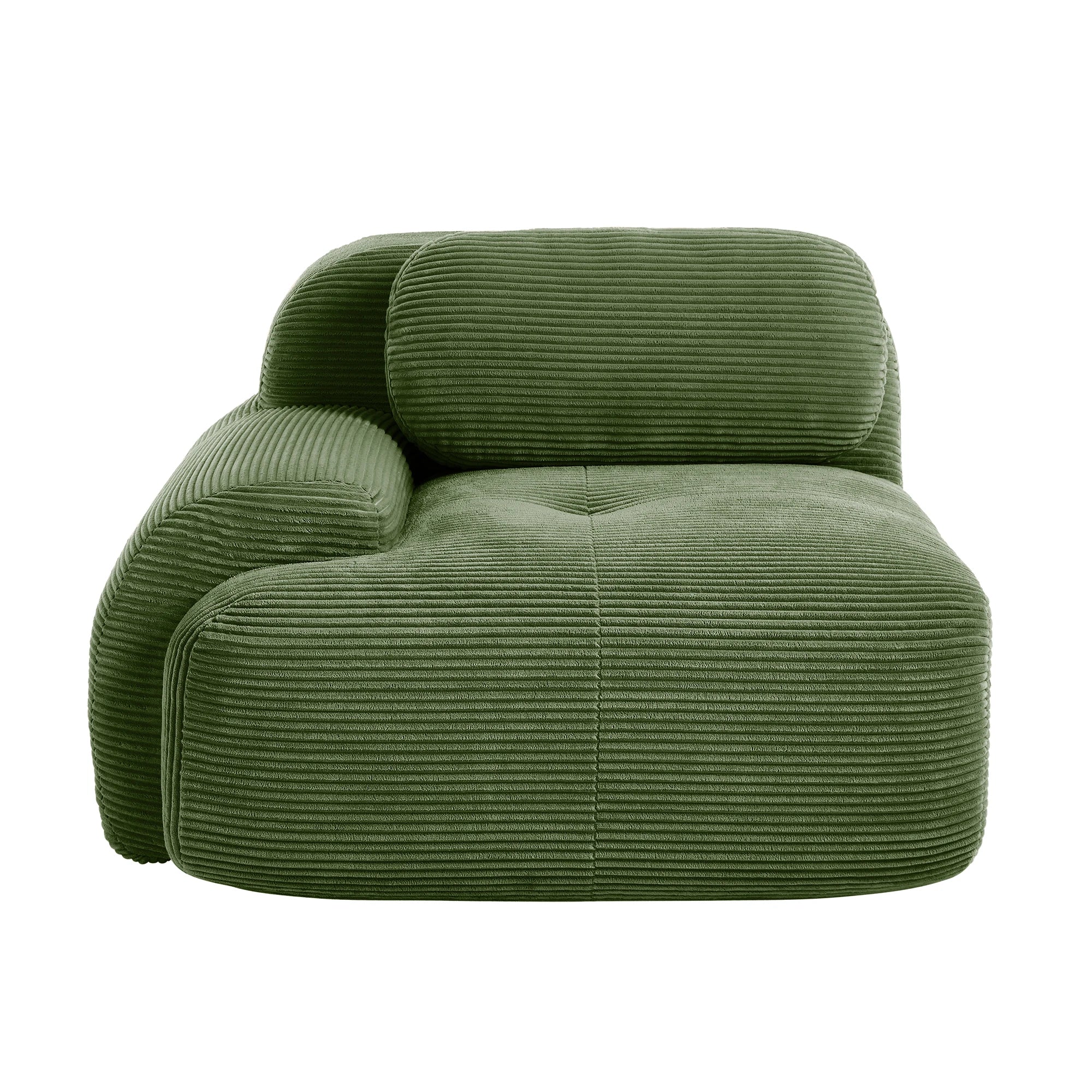 1piece Modern Lovely Sofa Without Armrests with Cushion, Living Room Furniture, Modular Corner Sofa, Premium Cordstock Fabric